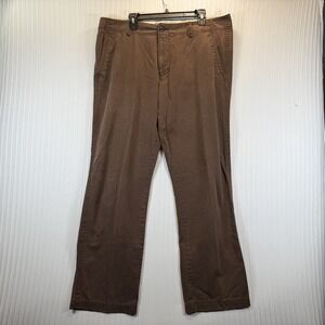 Old Navy Broken-In Khakis Chino Pants Men Brown‎ 38x34 Straight Leg Casual